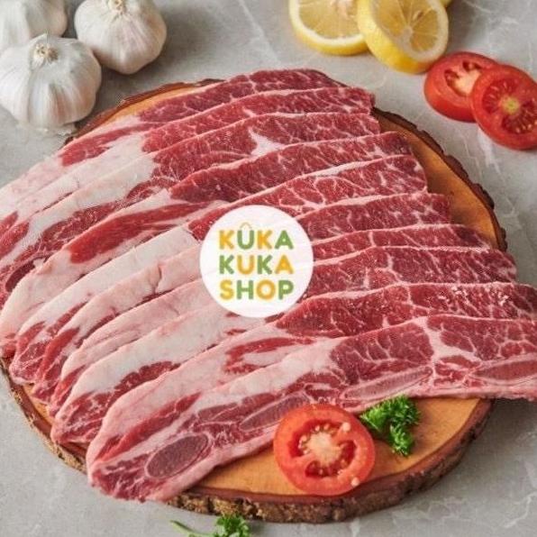 

Diskon Daging Sapi Premium Us Shortribs Bone In Galbi / Kalbi / 1Cm Mikomijual