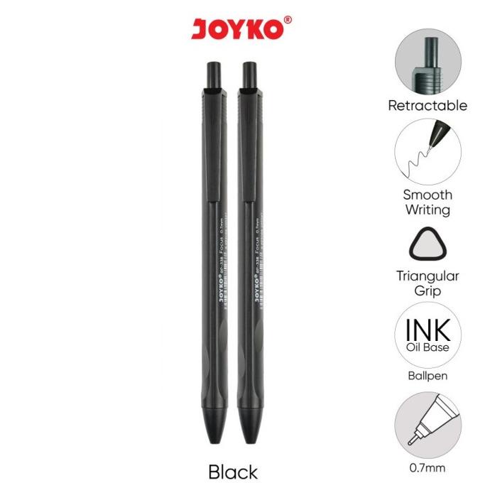 

Pulpen 0.7 Joyko Ballpoint BP-338 VOKUS Pena Triangular Grip ATK1383JY