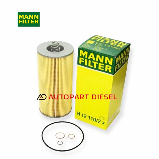 ✨Baru H12110/2X Mann Oil Filter Ox69D P294 J8610102 H12110/2 O-5302 H12110/3 Berkualitas