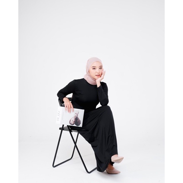 Koyu Hijab Iner Manset Dress Jersey Kalia