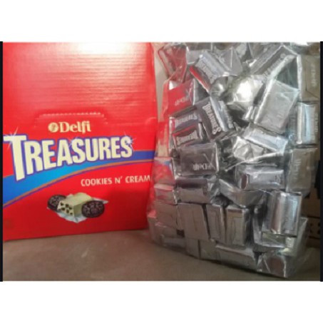 

Coklat Delfi Treasure White Cookies'N Cream 500Gr