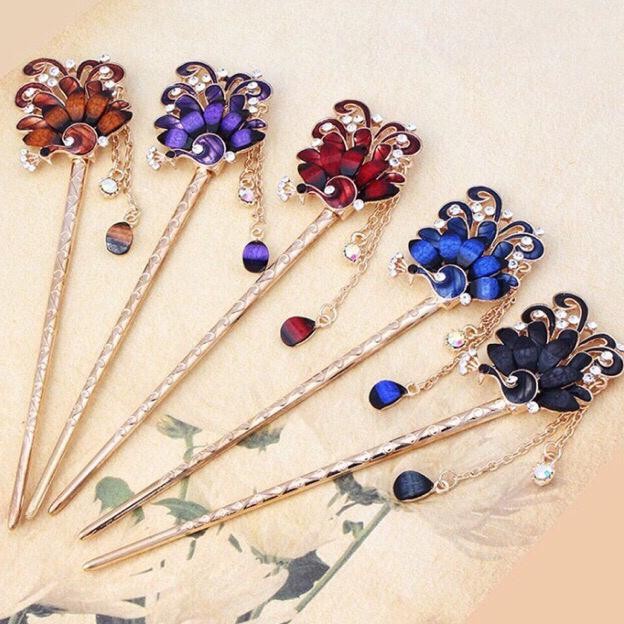 Tusuk Konde Hiasan Sanggul Korea Jepang Cina Tiongkok Pecock