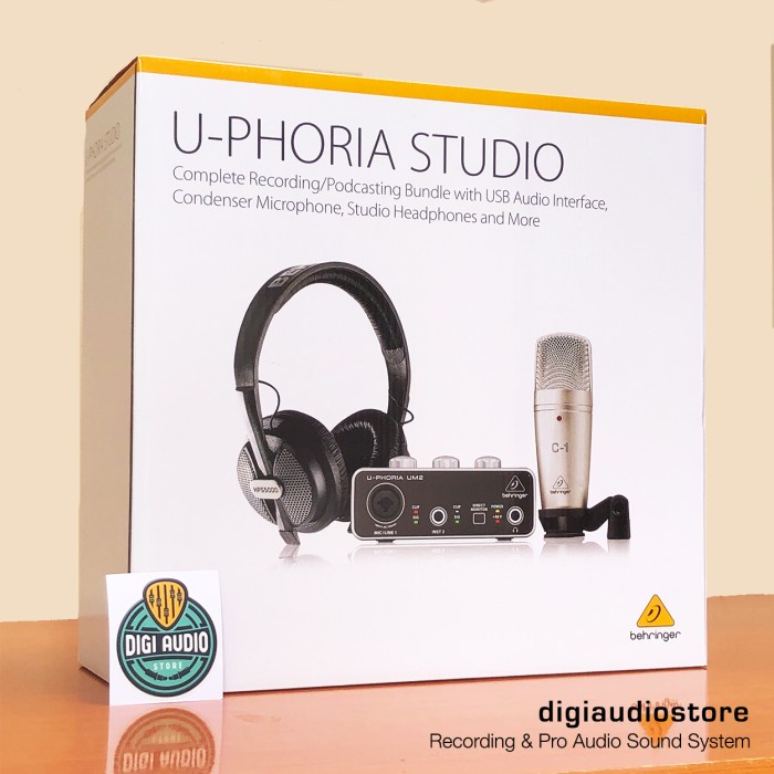 Paket Lengkap Recording & Streaming Behringer U-Phoria Studio Podcast