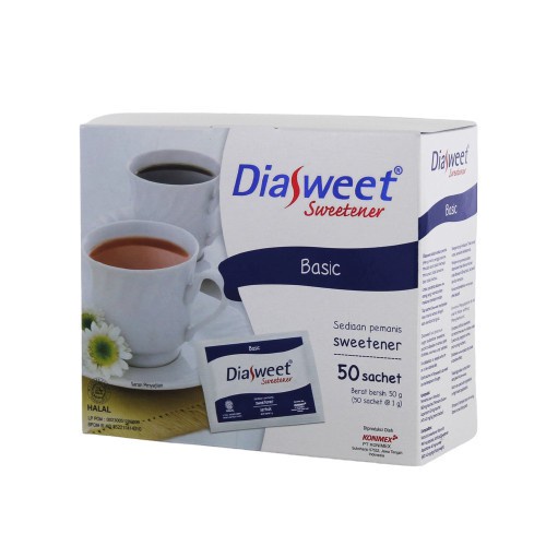 Diasweet Sweetener Basic Sach; Box 50`S