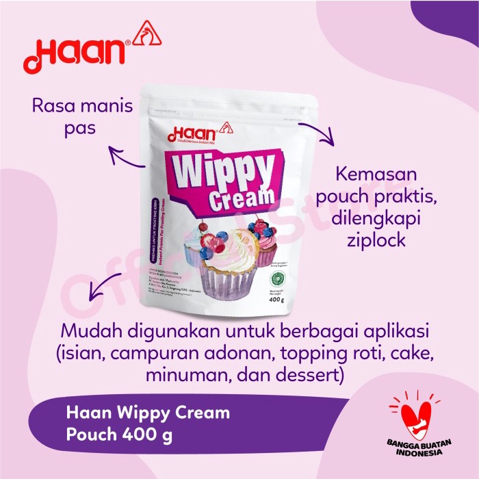 

Haan Wippy Cream 400Gr