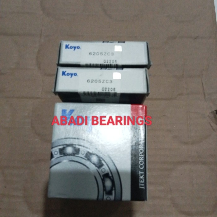 Bearing 6205Zc3 6205Z C3 6205 Z C3 Tutup Besi Sebelah Asli Koyo Best