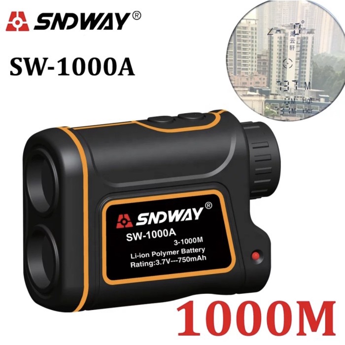 SNDWAY SW-1000A Laser Distance Meter Telescope 1000M Golf Laser Range