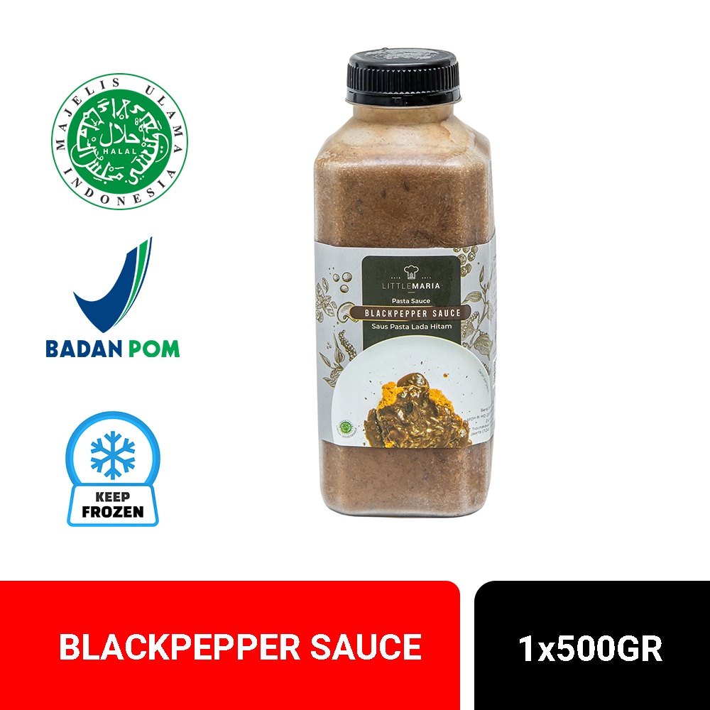 

Littlemaria Blapepper Sauce/Saus Lada Hitam 500G
