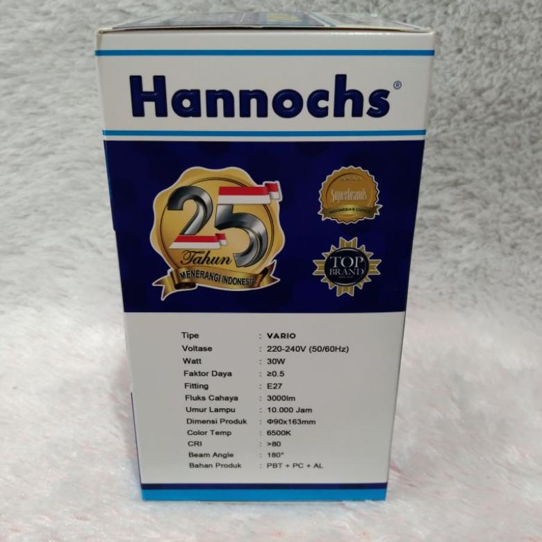 Bisa Cod Hannochs Vario Bohlam Bola Lampu Led 30 Watt Diskom