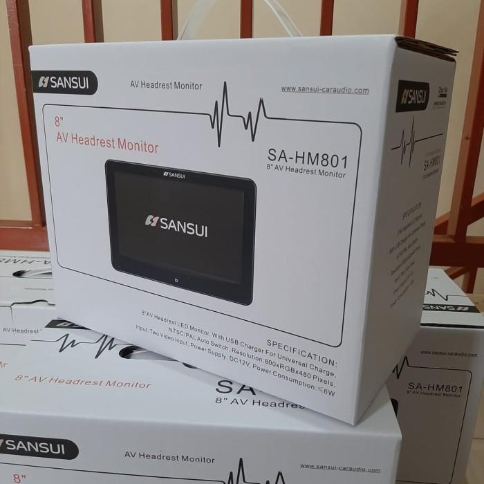 Tv Belakang Mobil Headrest Clip On Sansui