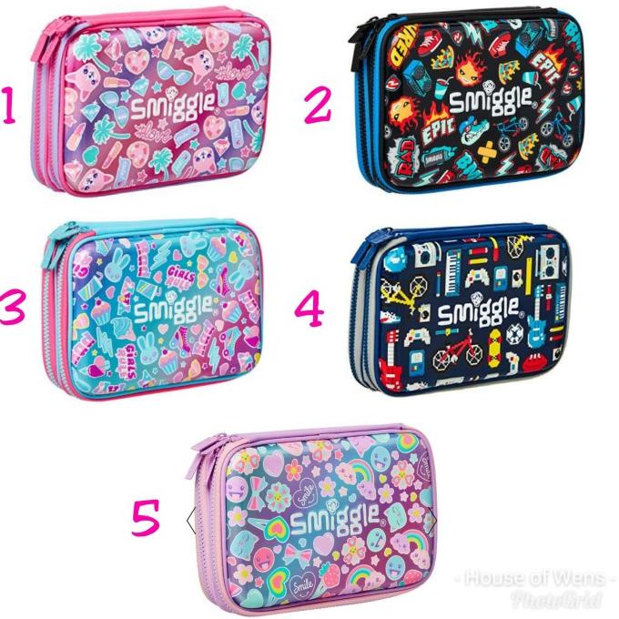 

Smiggle Stylin Double Hardtop Pencil Case - Tempat Pensil Smiggle Original