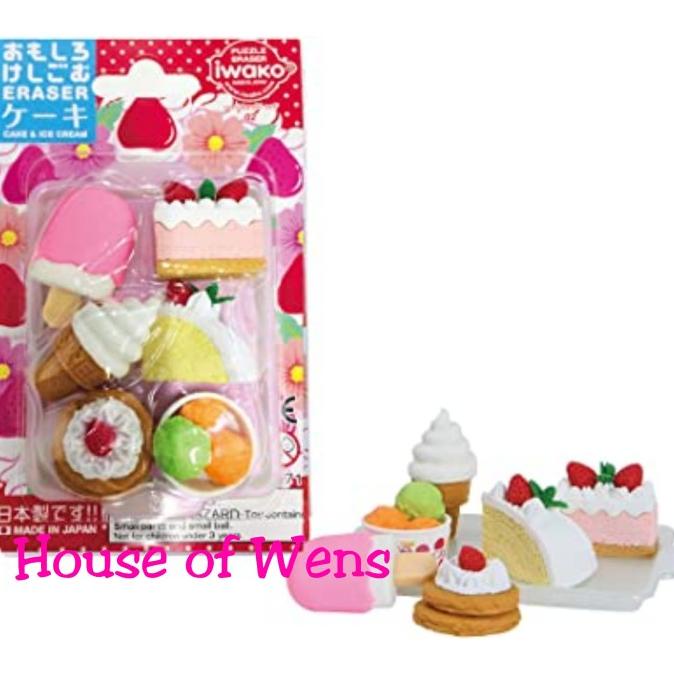 

Iwako Puzzle Eraser Set Omokeshi Set 02 Made In Japan - Penghapus Set Original