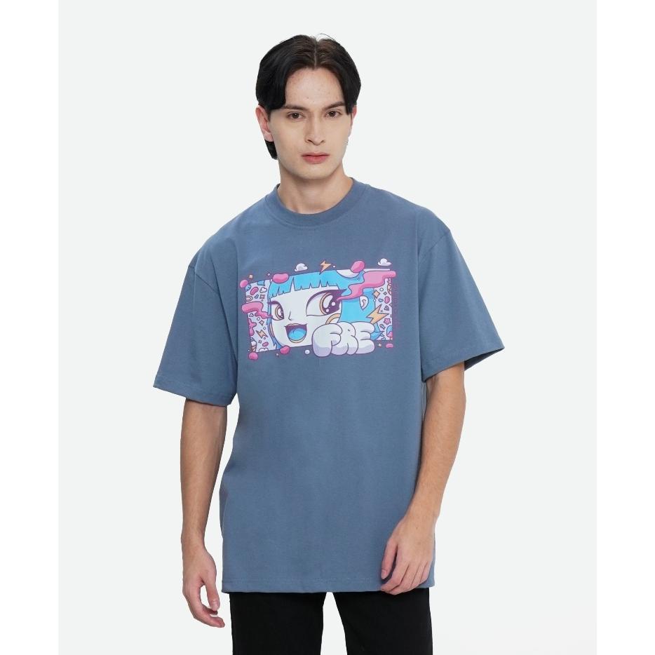 LARIS MNS Erigo T-Shirt Freya JKT48 Blue Denim By Kevin Varian 2pen