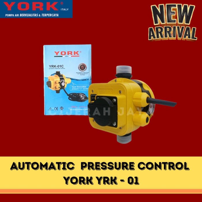 York Yrk-01 Automatic Pressure Control Otomatis Pompa York Dorong
