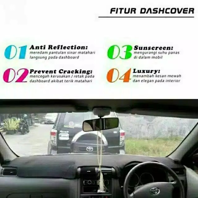 Ready Cover Dashboard Mobil All New Avanza/Veloz Xenia 2012 2018 Best Seller