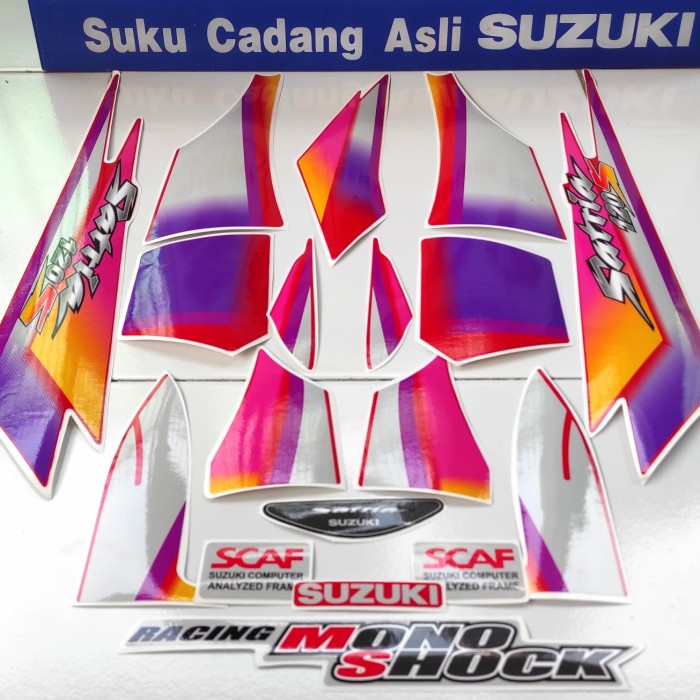 

Sticker Stiker Striping Satria S Lumba Kotak Merah Model Ori Best