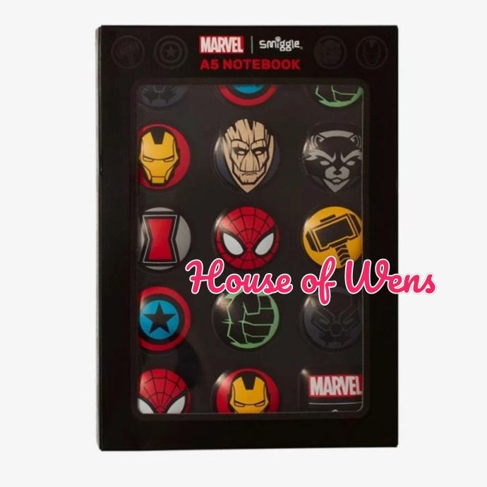 

Smiggle Marvel Notebook A5 Original - Buku Catatan Smiggle Stok Terbatas