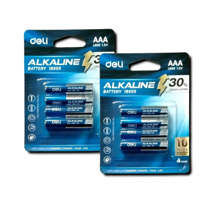 

Gratis Ongkir Baterai Deli Kecil Aaa Battery 1.5V Isi 4 Pcs