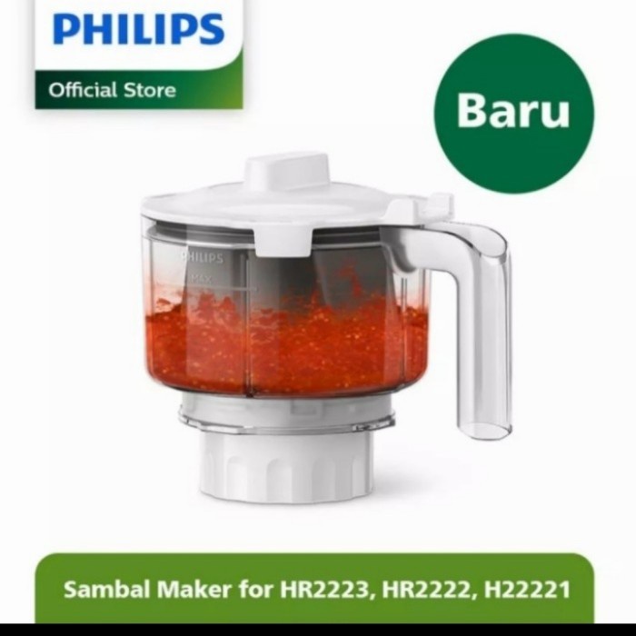 PHILIPS JUG CHOPPER HR 3211/ 55 UNTUK BLENDER HR 2221,HR 2222,HR 2223