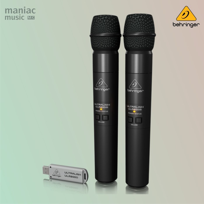 Behringer ULM202USB (Mic Wireless, Receiver, Soundcard Recording)