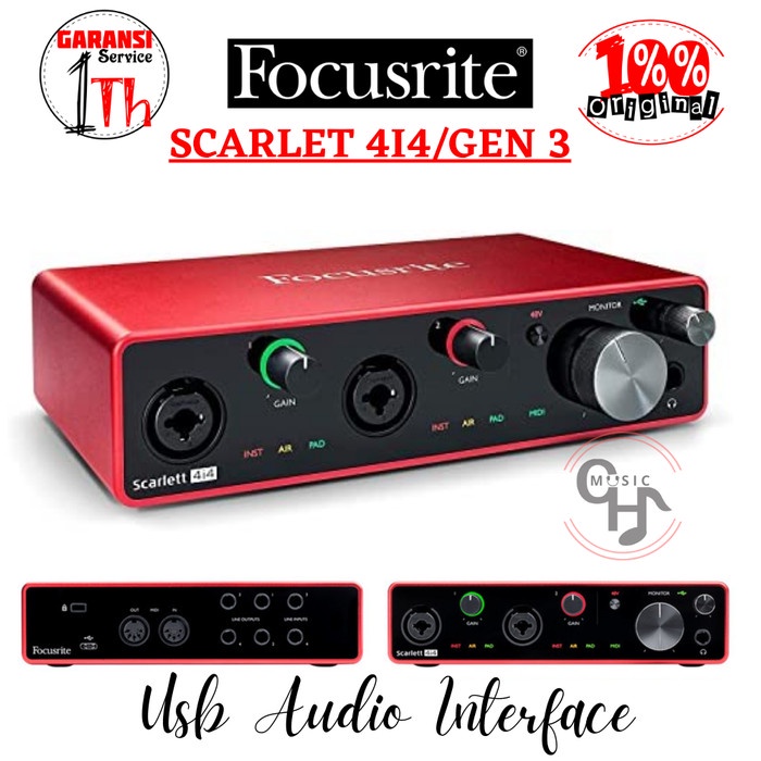 Focusrite Scarlett 4i4 Soundcard Recording