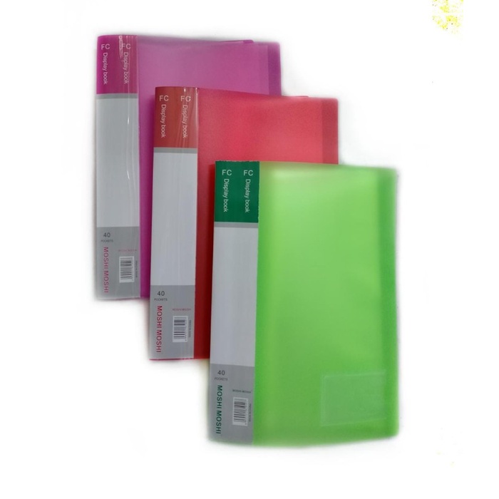 Gratis Ongkir Map Dokumen Display Book Clear Holder File Isi 40 Transparan Warna