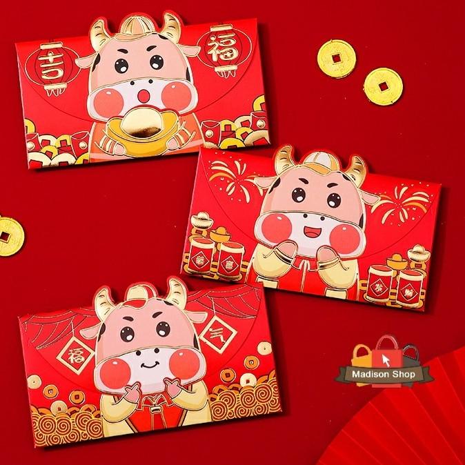 

Angpao Kerbau Amplop Panjang Isi 3 Ampau Imlek Murah Ampao Kebo Emas Limited Edition