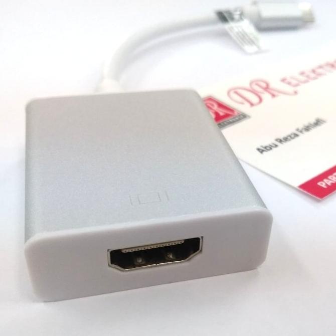 Kabel converter sambungan HP tipe type C ke HDMI monitor proyektor dre3 Buru Order