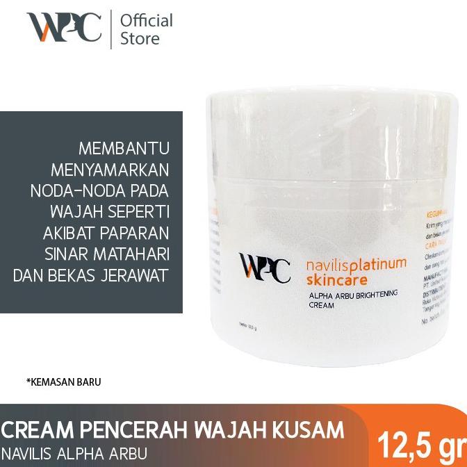 WPC Navillis Alpha Arbu Brightening Cream|Skincare Wajah | Night Cream