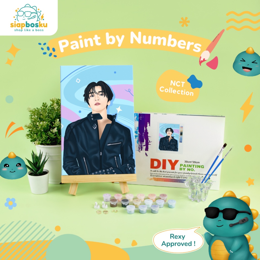 

Paint By Number 20X30 Cm Nct Collection Kanvas Painting Kit With Frame Siap Lukis