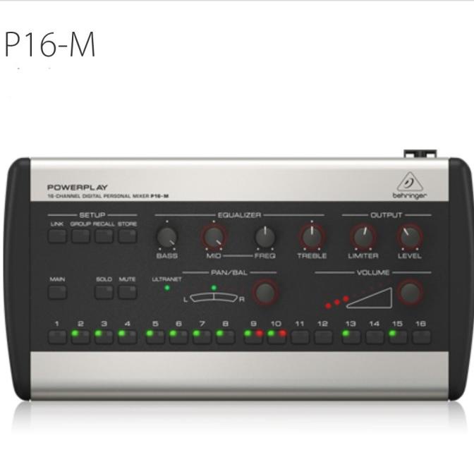 (TNM) BEHRINGER P16M 16 CHANNEL DIGITAL PERSONAL MIXER