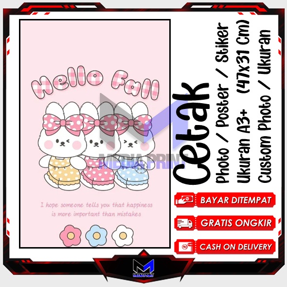 

Cetak Photo Poster Stiker Hello Kitu My Melody Kuromi Kucing lucu Helo Kity Hiasan dinding kartun anime Artpaper anak belajar Custom Ukuran A3+ A4 A5 A6 Edisi-23