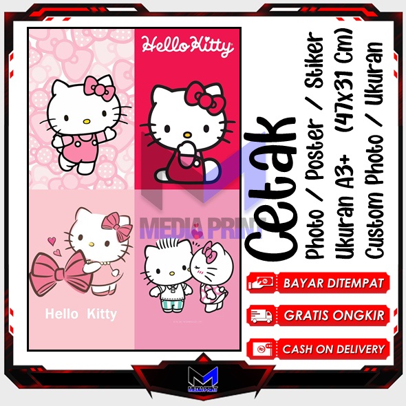 

Cetak Photo Poster Stiker Hello Kitu My Melody Kuromi Kucing lucu Helo Kity Hiasan dinding kartun anime Artpaper anak belajar Custom Ukuran A3+ A4 A5 A6 Edisi-37
