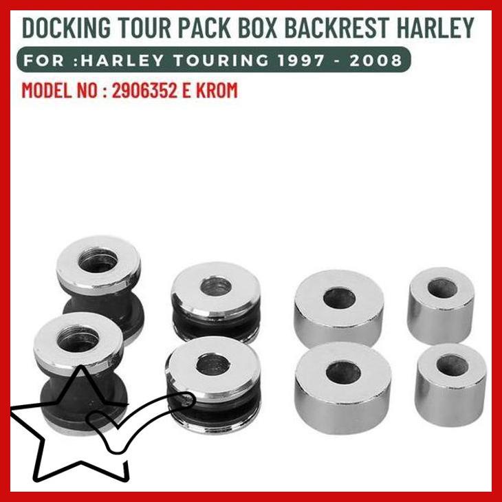 [BDC] DOCKING TOUR PACK BOX BACKREST HARLEY TOURING 1997-2008 2906352 E KROM