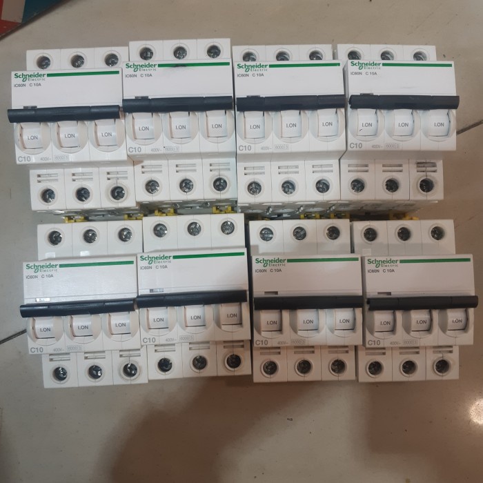 [New] Mcb 3P 10A Ic60N C10A Schneider Ic60N Limited