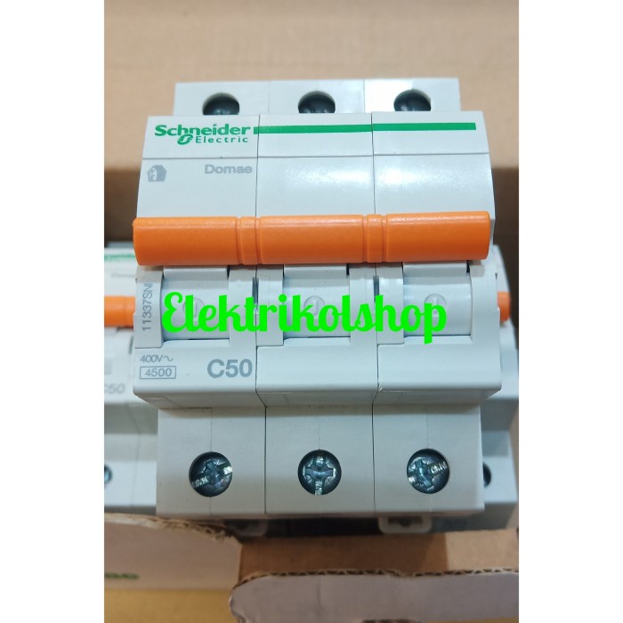 [New] Mcb 3Phase 50A Schneider Terbatas