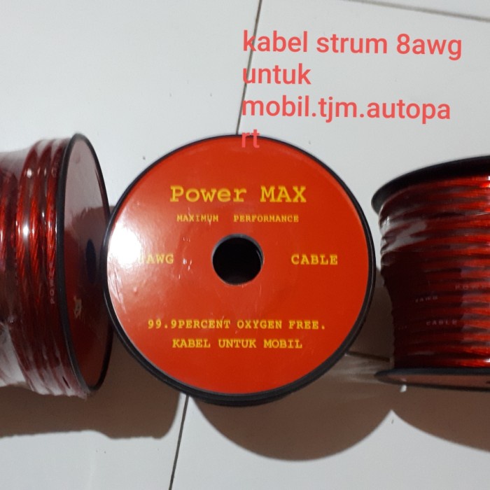 [Ori] Kabel Strum Ukuran 6 Mm 8 Awg Panjang 40 Meter Untuk Audio Mobil Berkualitas