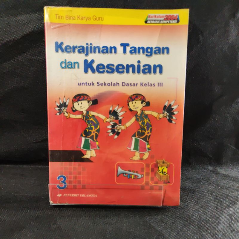 Buku Kerajinan Tangan dan Kesenian kelas 3, III, SD, Penerbit Erlangga, Tim Bina Karya Guru, Kurikul