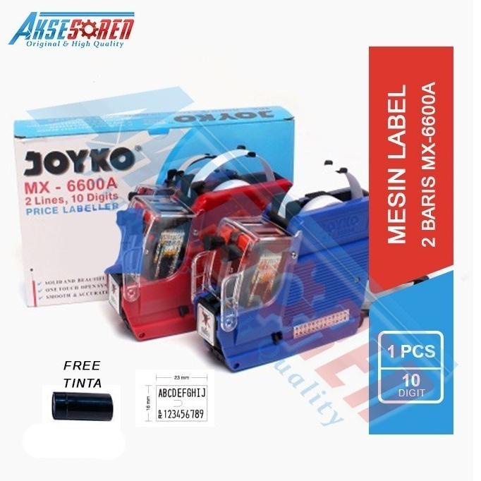 Mesin Label Harga Joyko [MX-6600A/2 Baris] / Alat Kertas Lebel Nama