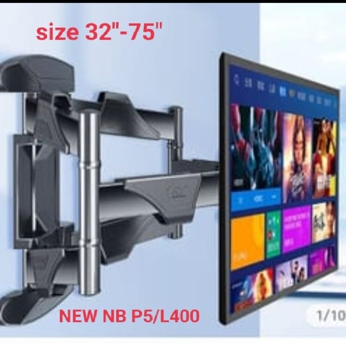 [Ori] Bracket Tv Led 40 45 50 55 60 65 70 75 Inch Braket Breket Tv Diskon