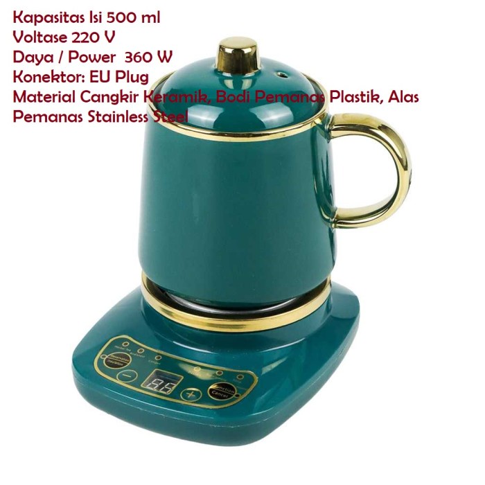 [Ori] Teko Listrik Pemanas Air 360W Indikator Digital Tahan Panas 500Ml Awet Limited