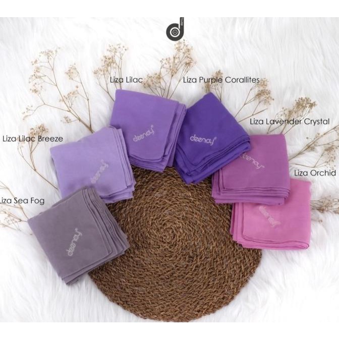 Ready Hijab Kerudung Segi Empat Original Deenay Polos Series terlaris