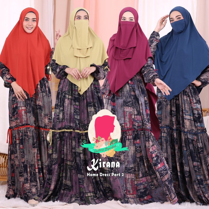 [Original] Original Gamis Casual Kirana Syar'I By Gallery Syarifah - Hijab Cadar Berkualitas