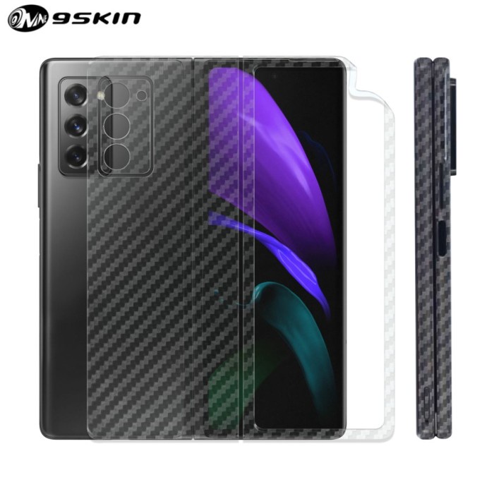 [Original] Skin Protector / Garskin Samsung Z Fold 2 3M Clear Carbon Terbaru