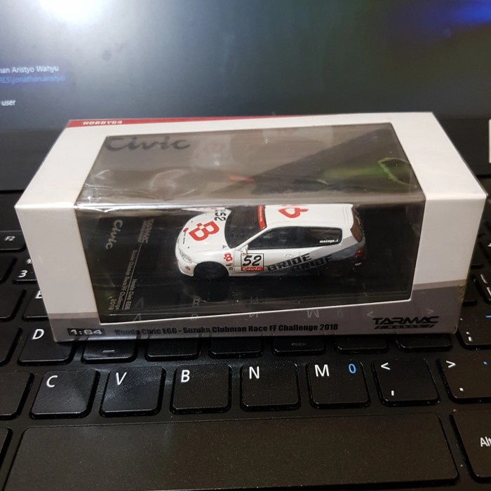 ✅COD Tarmac Honda Civic Estilo Eg6 Suzuka Clubman Race 1:64 Limited