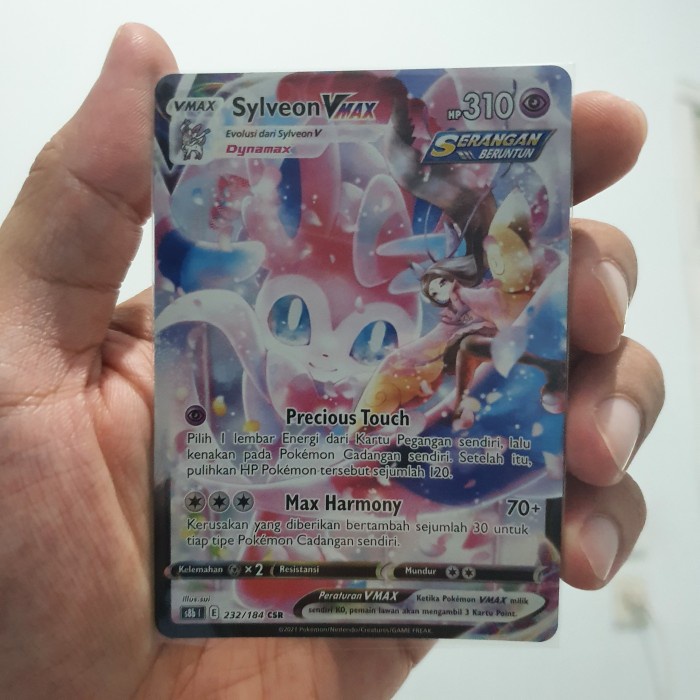 ✅COD Sylveon Vmax Csr S8B 232/184 Pokemon Tcg Indonesia Terbatas