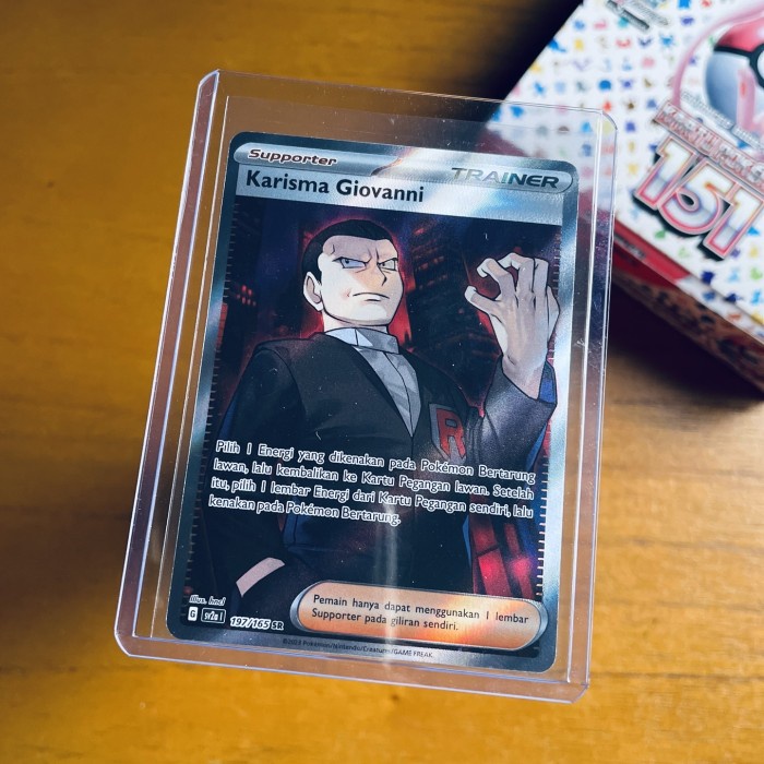 ✅COD Karisma Giovanni Sr - Pokemon 151 Indonesia Tcg Terbatas