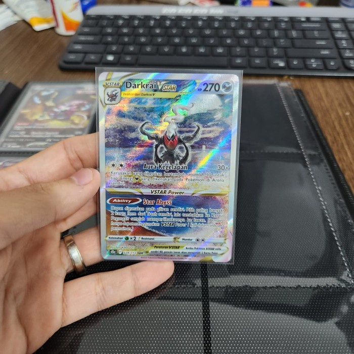 ✅COD Kartu Pokemon Indonesia - Vstar Semesta - Darkrai Vstar Sar Limited