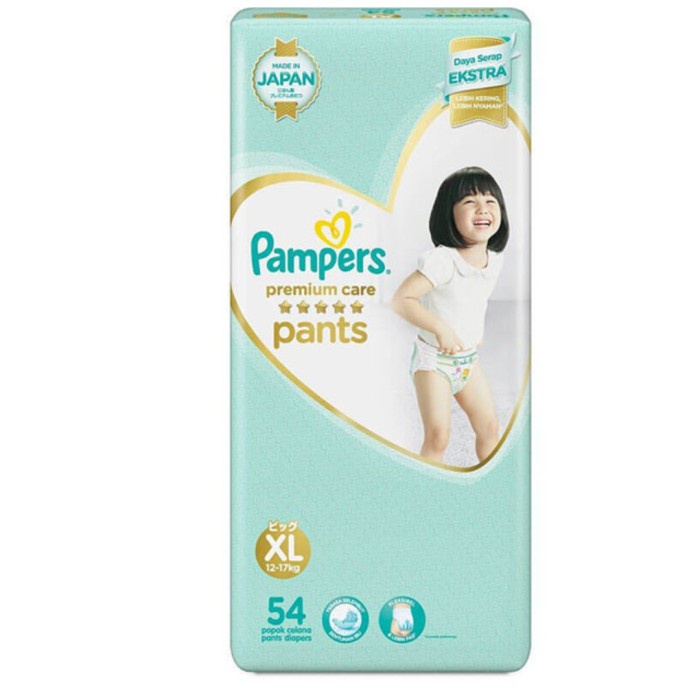 ✅New Ori Pampers Premium Care Active Baby Pants Xl 54_x000D_
_x000D_
 Berkualitas