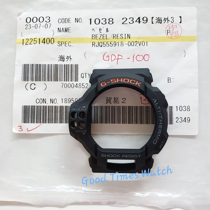 ✅New Ori Bezel G-Shock Gdf-100-1B Gdf 100 Casio Original Berkualitas